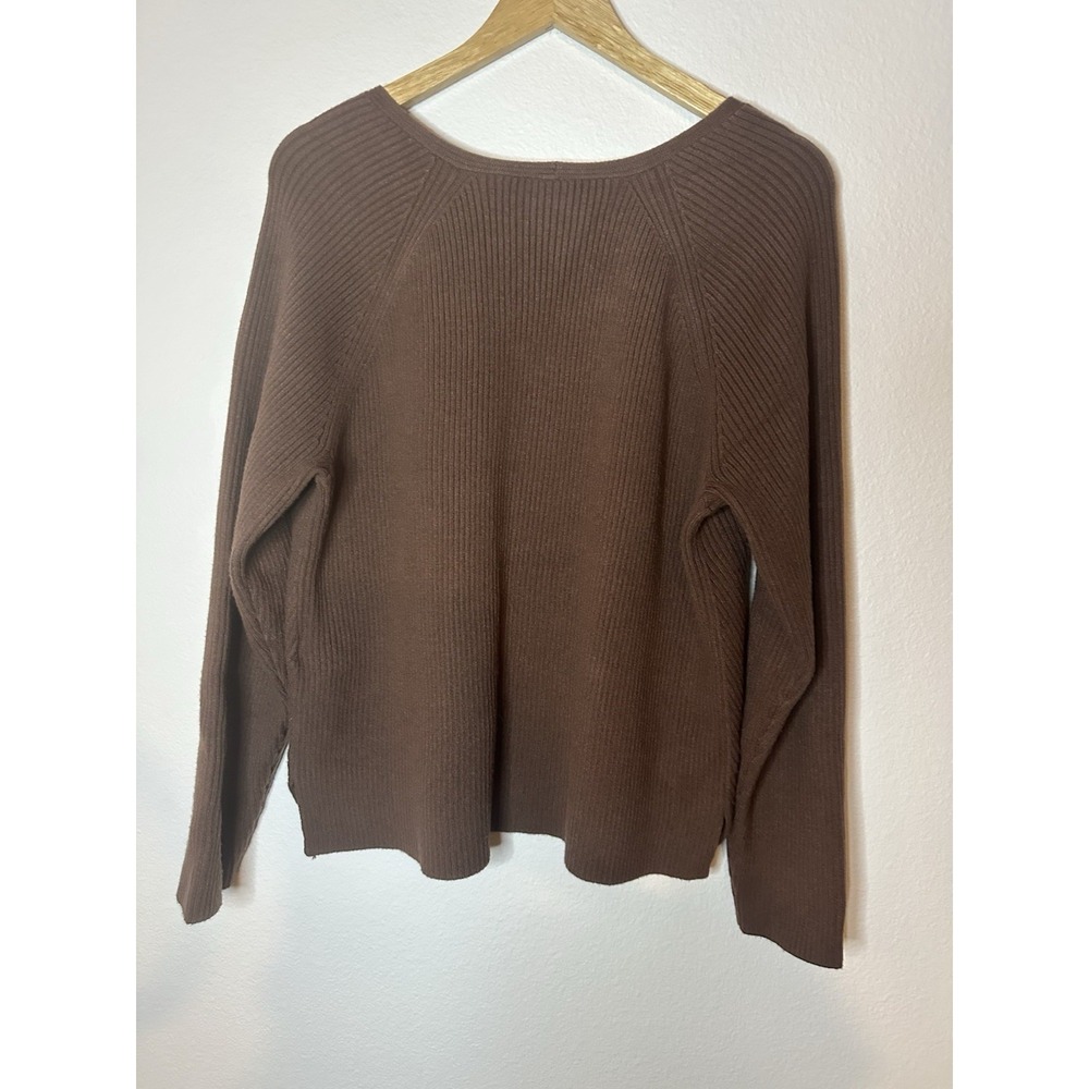 Abercrombie & Fitch Womens Brown Long Sleeve Knit Sweater Size XL - Picture 3 of 9